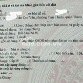 Bán đất TRẦN CAO VÂN - 2 MẶT KIỆT – Trung tâm Đà Nẵng